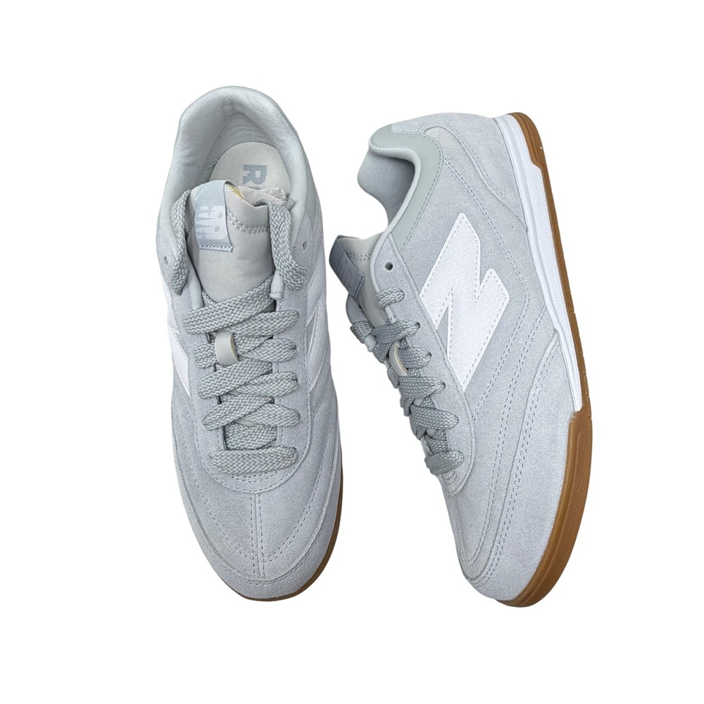 New Balance RC42 Grey White Suede Gum Sole Sneakers Mens 9.5 Womens 11 NWOT